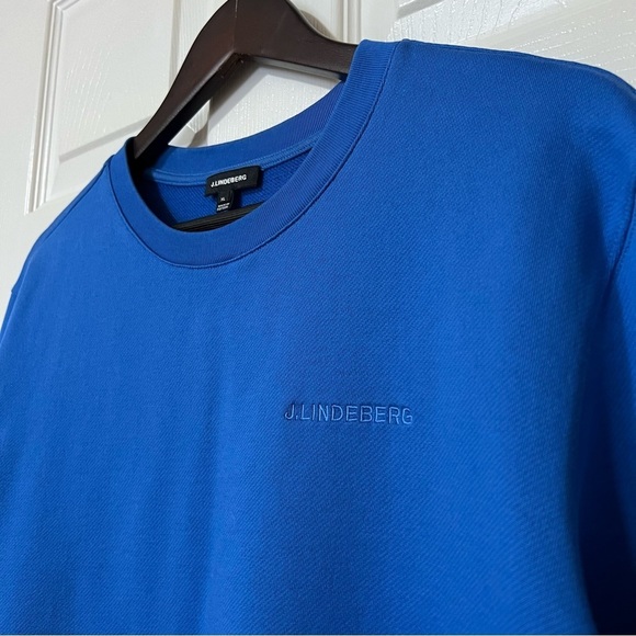 J. Lindeberg Yale Blue Throw Crewneck Sweatshirt Sweater - Size XL - Picture 7 of 16
